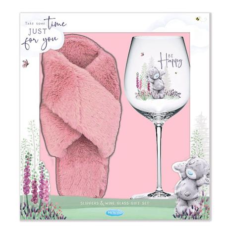 Slippers & Wine Glass Me to You Bear Gift Set Extra Image 1
